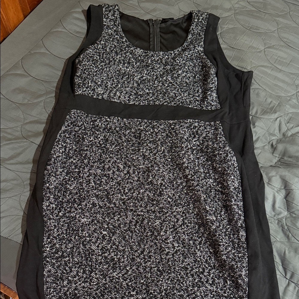 Torrid Black and Gray Textured Mini Dress